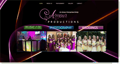 Desktop Screenshot of amourproductions.com